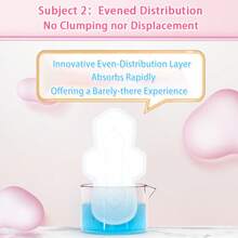 dolemi 190mm (14pcs) Dreamy Girl Mini Pads, 100% Natural Cotton Topsheet, Hypoallergenic, Breathable, Comfortable Movement - 190mm - View 6