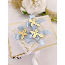 Personalized Baptism Favor Tag, Acrylic Mirror Gold Cross Tags, Thank You Tag, Baptism Tags For Favors, Mi Tag, Custom Baptism Name - Multicolor - View 21