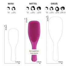 Cepillo desenredante Ultimate – Para cabello húmedo y – Cepillo desenredante para todo tipo de cabello – Cerdas de dos niveles que reducen la rotura del cabello y eliminan los nudos – Negro - Rosa frambuesa - Ver 4