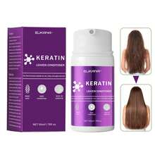 角蛋白发膜，角蛋白护发膜，适用于干枯受损发质，深层滋养修护发膜，修复受损发根，天然深层保湿护发素礼品 - Keratin - 查看 2