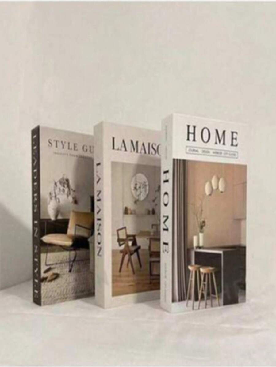 1Pc/6Pcs Random Style Antique Book; Fake Book; Simulation Book; Decor Book; Home Decoration; Room Decorationcoffee Shop Hotel Bookshelf Ornaments; Photo Props; Movie Video Conversion Model Books, English Book Model