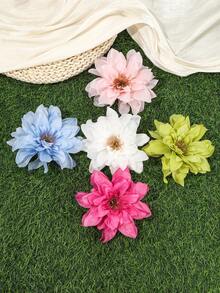 1pc Large Flower Hair Clip, Beach Holiday Hair Accessory - Multicolor - View 9
