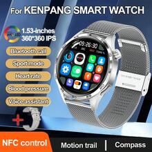 KENPANG2025 New Men's Sports & Fitness Smart Watch, 1.53" AMOLED Screen, Wireless Calling, Voice Assistant, Compass, Altimeter, Multiple Sports Modes, NFC Access, Women's Heart Rate/Sleep Fitness Tracker, Men's Sports & Fitness Smart Watch GT5pro Elegant Gift, Upgraded From GT4, Compatible With Android/IOS, Great Gift - Multicolor - View 16