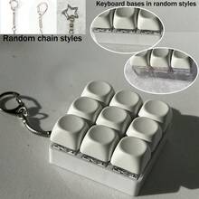 Móc khóa giảm căng thẳng đa phím - Đồ chơi mô phỏng bàn phím cầm tay giúp giảm lo âu và tăng khả năng tập trung, đồ chơi bàn làm việc im lặng, quà tặng giảm căng thẳng cho người lớn. - Nhiều màu - Xem 9
