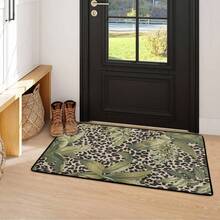 1pc Leopard Print Rug, Red Lips Rug, Pop Art Rug, Bold Statement Area Rug, Funky Living Room Decor, Animal Print Rug, Glamorous Home Rug, 84*60inch,Perfect Choice For Christmas ,Stylish And High-Quality Rugs, Perfect For Christmas Decorations And GiftsHome Decor, The Best Choice For Gothic-Style Birthday Gifts - Nhiều màu - Xem 2