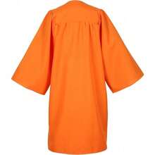 2026 Unisex Matte Graduation Gown And Cap Set With Tassel For Middle High School Bachelor - Orange - View 4