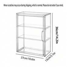Acrylic Display Cabinet With Magnetic Door - Dust-Proof Stackable Kitchen Storage Organizer For Cups, Teapots And Coffee Accessories, See-Through Design, Easy Visibility, Suitable For Home Or Office Use, Kitchen Storage Cabinet, Fashionable Modern Appearance, Durable Plastic Structure, Cabinet Organizer And Storage, Cabinet Storage Organizer, Cabinet Storage Kitchen, Cabinet Organizer, Storage Box, Kitchen Organizer And Storage - Multicolor - View 14