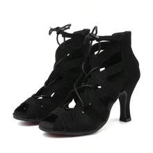 Women's High Heels, Dance Shoes, Latin Dance, Ballroom Dance, Rumba Cha Cha, Fashion, Sexy Women's Shoes - Black - View 9