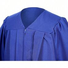 2026 Unisex Matte Graduation Gown And Cap Set With Tassel For Middle High School Bachelor - Royal Blue - View 3