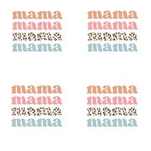 4PCS DIY Ironing Applique Patch, 25cm9.84in, Mama Mama Leopard Mama , Easy Heat Transfer For Clothing, T-Shirts, Jeans, Backpacks, Hats & Pillows, Durable Washable Stickers Perfect For Casual Style, Ideal Gift For Women And Men. - A - 查看 2