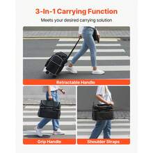 Bowling Accessories - Tasche Mit Abnehmbarem Trolley, 2 Bälle, Schwarz-weiß - View 6