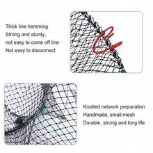 4Pcs CRAB TRAP NET CRAB PRAWN SHRIMP CRAYFISH LOBSTER EEL BAIT FISHING POT BASKET - 30*60cm - View 9
