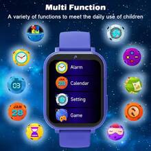 Reloj inteligente para niños de 1,83 pulgadas con cámara, álbum de fotos de crecimiento, 18 juegos integrados, calculadora/calendario/linterna LED, unisex para niños y niñas - Multicolor - Ver 7
