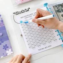 Sổ tay tiết kiệm tiền 100 ngày, sổ ghi chép tiết kiệm tiền mặt. - 1 cái - Xem 7