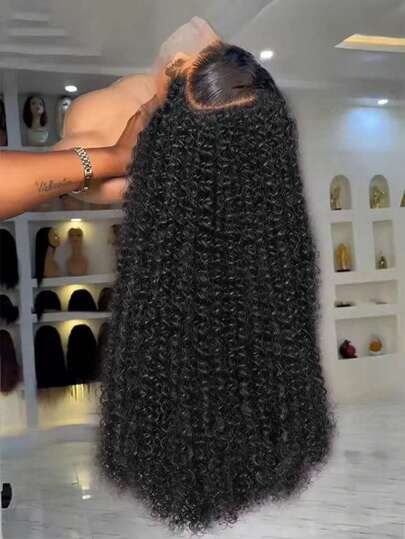 VIOLLY 耳到耳 13x4 高清透明蕾丝前额假发，适用于 30 英寸自由分缝深波浪 1B 自然黑/99J 酒红色非洲假发，预先拔除婴儿发，柔软发丝，人发混纺，耐热纤维合成发，适合角色扮演、日常佩戴、派对等场合，是送给女性的理想礼物。