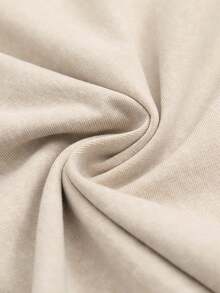 Men's Pattern Washed T-Shirt - Double Sided Printing, 100% Cotton, Short Sleeved, Summer Casual T-Shirt, Black With White Star Design, Loose Fit, Machine Washable, Daily T-Shirt | Loose Fit Shirt | 100% Cotton T-Shirt, Cotton T-Shirt - Apricot - View 5