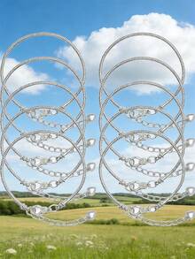 1/5/10/20/30/50/100/150 chiếc vòng tay dây xương rắn vàng/bạc với khóa càng cua hình trái tim, thích hợp để tự làm vòng tay, lựa chọn quà tặng lý tưởng. - Vòng đeo tay - Xem 6