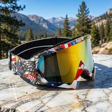 Gafas de Motocicleta Todoterreno Premium con Lente Antivaho de Doble Capa, Almohadilla de Nariz Desmontable - A Prueba de Viento y Golpes para Ciclismo, Esquí y Motocross, Alta Calidad, Protección - B - Ver 7