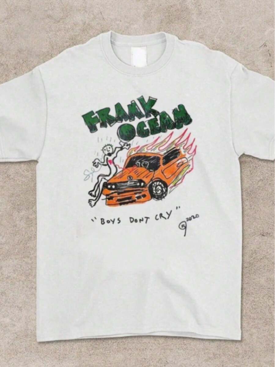 Camiseta Frank Ocean Unissex 100% Algodão - Branco - Visão 1