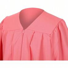2026 Unisex Matte Graduation Gown And Cap Set With Tassel For Middle High School Bachelor - Pink - View 2
