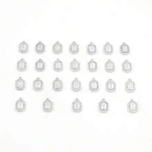 1pc Fashion Silverly Block Initial Hamsa Hand Pendants Stainless Steel Twist Chain Necklaces For Men - Silver - View 4