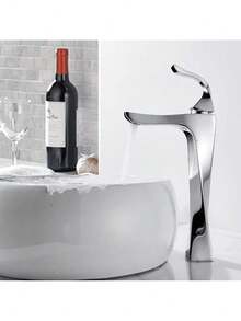 Torneira Monocomando Banheiro Prata Brilhante Aço Inoxidável 304 – Misturador Cascata Para Pia E Bancada, Alta Durabilidade E Acabamento Premium Winda - prata - Visão 7