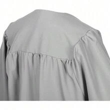 2026 Unisex Matte Graduation Gown And Cap Set With Tassel For Middle High School Bachelor - Gray - View 3