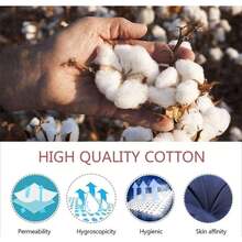 Round Papasan Chair Cushion, Waterproof Hanging Basket Cushion For Rattan Chair, Thick Soft Overstuffed Pad With Non-Slip Ties, Indoor Outdoor Swing Seat Replacement - Xanh đậm - Xem 5