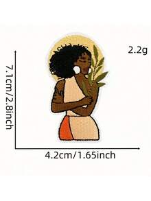 15PCS Fashionable Girl Pattern Iron On Patches, Sew On Embroidered Applique Repair Patch DIY Crafts Projects For Clothing Jacket Jeans Pants Dress Backpack Hat Decorations Gifts - Multicolor - View 5