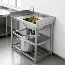 YUNRUX Kitchen Sinks - Silver - View 9