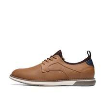 Men's Casual Oxfords Sneaker For Business Formal Dress Brown Shoes - màu nâu - Xem 8