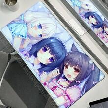 XXL Gamer Computer Desk Mat Nekopara Mouse Pad Cute Anime  Mousepad Carpet Office Laptop Mousemat Desktop Table Mat 900x400 - N1 - 查看 21