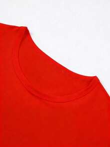 Disney T-Shirt,Disney Ladies T-Shirt Featuring Classic Disney Ariel Princesses Lettered Patterns, Made Of Soft, Comfortable And Durable Fabric. A Spring/Summer Round-Neck Short-Sleeved T-Shirt, Suitable For Daily Wear, Shopping, Traveling,St. Patrick's Day And Party Outfits. Also A Wonderful Gift,Multiple Colors Are Available For Selection. - Đỏ - Xem 3