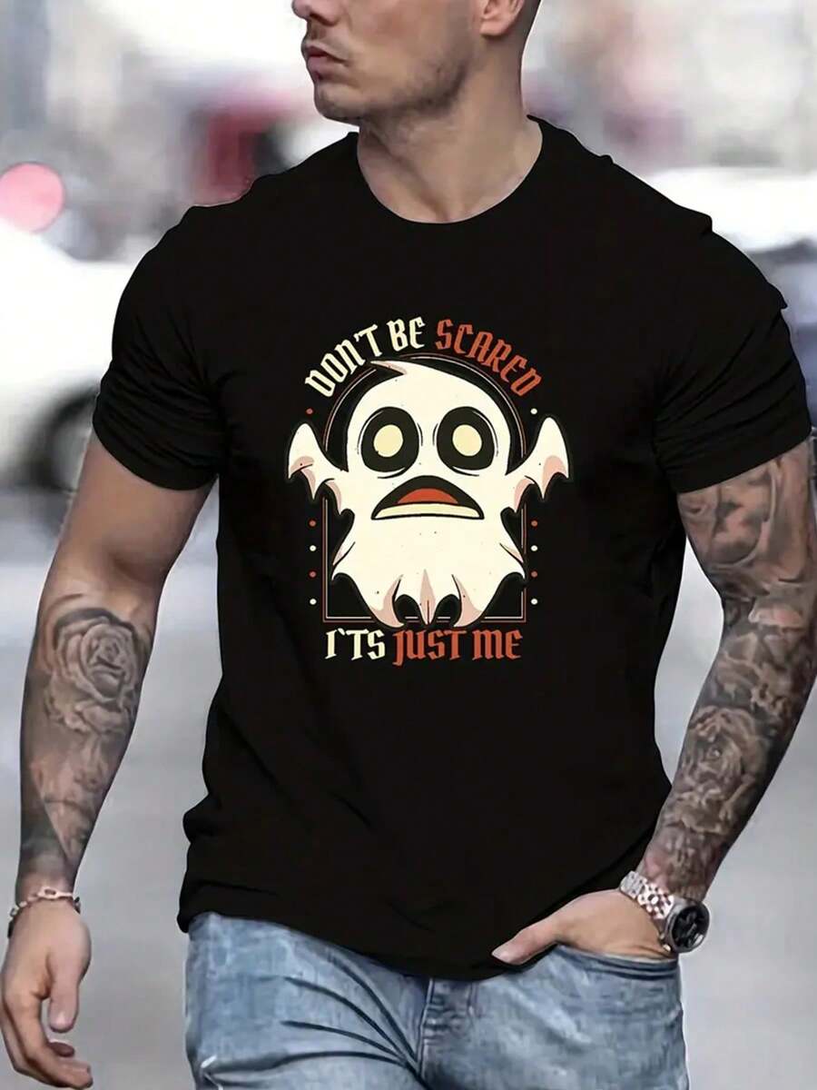Men T-Shirts - Hitam - View 1