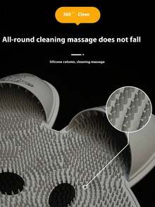 Multifunctional Silicone Bathroom Mat - Foot Scrubber Mat, Anti-Slip Massage Mat, Suitable For Shower, Anti-Slip Bathroom Mat, Shower Foot Scrubber Mat, Dead Skin Remover Mat, Rabbit Shaped Silicone Massage Foot Mat, RV Essential, Home Bathroom Essential, Rabbit Shaped Silicone Bathroom Mat - Multicolor - View 4