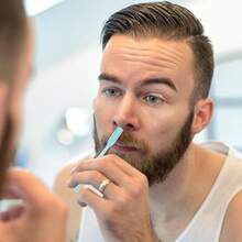 3pcs Stainless Steel Nose Hair Trimmer, Painless & Harmless, Comb Design, Portable Travel, 2026 Popular Beauty Essential - Nose Hair Knife - View 9