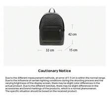 Coach CV925QBMI5 Men's PVC And Leather Backpack, Black/Grey, With Adjustable Wide Shoulder Strap And Top Handle, Suitable For Commuting, School, Business Trips, Travel, And Leisure. - Dark Gray - View 9