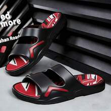 Men's Casual Slide Sandal - Sole With Grip, Flexible And Wear-Resistant - 黑色 - 查看 1