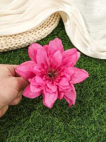 1pc Large Flower Hair Clip, Beach Holiday Hair Accessory - Multicolor - View 7