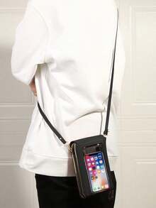 Women's Wallet Touch Screen Mobile Phone Bag Mini Crossbody Bag Multifunctional Fashionable Wallet With Card Slots Vertical Wallet Phone Holder Lightweight Fashion White-Collar Workers College Work Business Commute Office For Anniversary For Birthday Gift On Valentine Day Present Phone Bag Pouch Phone Wallet Pouch Phone Bag Women Mini Crossbody Bag For Women Wallet Purse Wallet - 黑色 - 查看 6