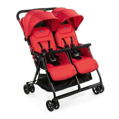Chicco Silla gemelar Ohlala Twin +0 meses Paprika - Cochecitos gemelares diseñados para transportar dos bebés con . Amplios y cómodos, con asientos acolchados y reclinables. Materiales resistentes y duraderos para uso diario y prolongado. Fácil maniobrabilidad gracias a su diseño ligero y ruedas multidireccionales. Ideales para familias con gemelos o niños de edades similares.
