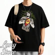 Chesperito Chapolin Chaves T-Shirt Drawing Series Movie Blouse Shirt Unisex 100% Cotton New Release Shipping Various Colors!! PLUS SIZE - 黑色 - 查看 1