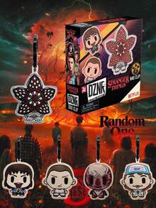 1pc Netflix Official "Stranger Things" Designer Series Blind Bag Keychain, Random Character (Dada, Eleven, Demogorgon, Elivn, Dustin Henderson) Cute Cartoon Mini Figure Pendant Collectible, Surprise Gift - YUME-15058 - View 1