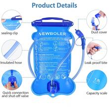 Mochila de hidratación NEWBOLER - Mochila de chaleco de hidratación para correr de 1L, 1.5L, 2L, 3L - Multicolor - Ver 3