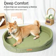 1pc Oxford Fabric Rectangular Pet Bed, Waterproof & Dirt-Resistant, Multi-Purpose Dog/Cat Bed, Warm Soft Comfortable Anti-Hair, Suitable For Small/Medium/Large Cats & Dogs, All Seasons - Multicolor - View 7