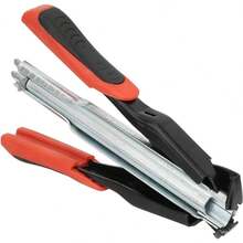 - Alicates para jaula tipo C con clip, herramienta de instalación para cerdos con anillo para valla de animales - Rojo y negro + accesorios - Ver 10