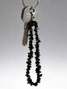 1 قطعة قلادة كلاسيكية عصرية من الحجر الطبيعي المزين بالكريستال، مناسبة للارتداء اليومي، صنع المجوهرات DIY، إكسسوارات DIY، قلادة، تعليقة حقيبة، سلسلة مفاتيح، أمثيست، فيروز، عقيق أسود، هولايت، أفنتورين أخضر - قلادات من الأحجار الطبيعية - مشاهدة 3