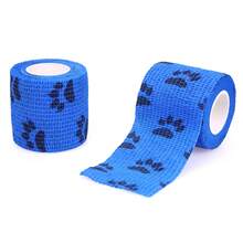 1/3pcs Self-Adhesive Pet Bandage, Veterinary Sticky Wrap, Non-Woven Tape, Suitable For Dog Legs, Paws And Wounds, 0.98in/2in Wide Bandage, Paw Print Design, Breathable Packaging Tape, Suitable For Dogs And Cats, Durable Bandage, Can Be Used For Sports Protection (Random Color) - Multicolor - View 16