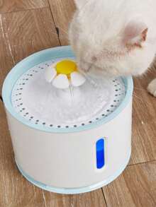 2400ml Stainless Steel Pet Water Dispenser With LED Light And Water Level Window For Cats And Small Dogs - 2.4L - View 15