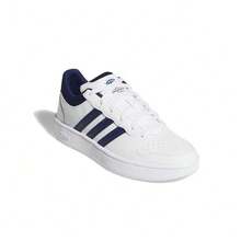 Adidas 男鞋新款HOOPS CLASSIC低筒輕量休閒舒適板鞋 - 白色/藍色 - 查看 9